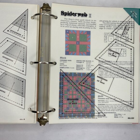 Vintage 1990 Georgia Bonesteel's Spinning Spools Pattern Club For Quilters Vol 1 - Picture 7 of 16